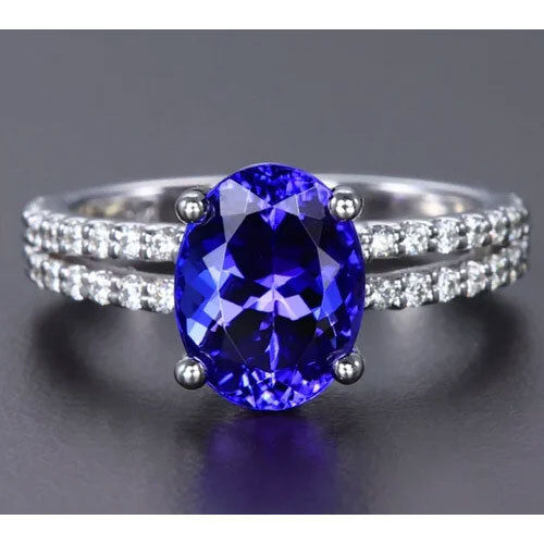 Ladies Sterling Silver 925 Oval Tanzanite Ring Gender: Women