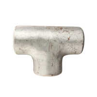 Stainless Steel Tee - Round Shape, Silver Color | Durable and Versatile Design for Fluid Flow Applications