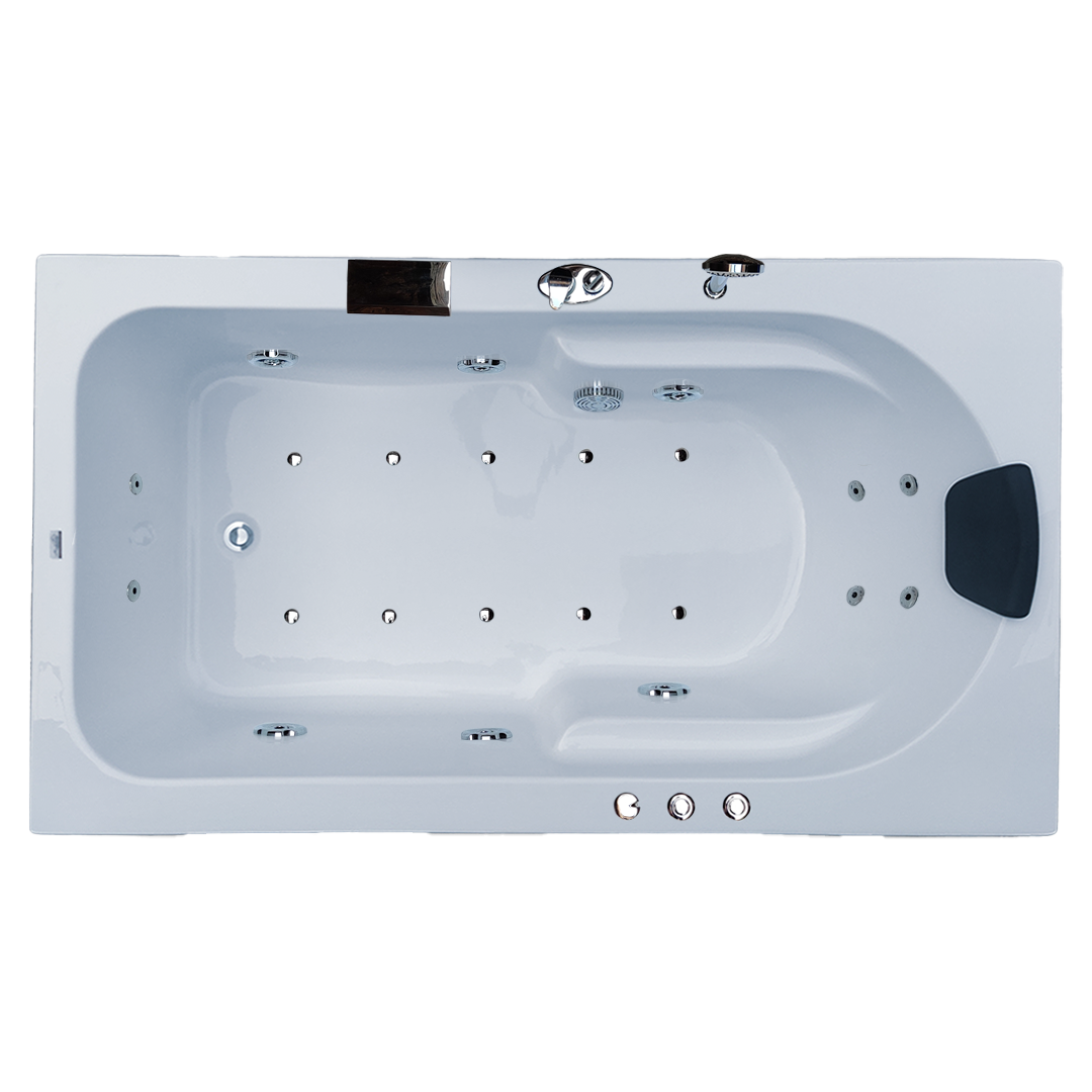 Alexander 6 ft x 3.25 ft Combi-Massage Bathtub
