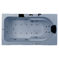 Alexander 6 ft x 3.25 ft Combi-Massage Bathtub