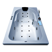Alexander 6 ft x 3.25 ft Combi-Massage Bathtub