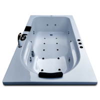Alexander 6 ft x 3.25 ft Combi-Massage Bathtub