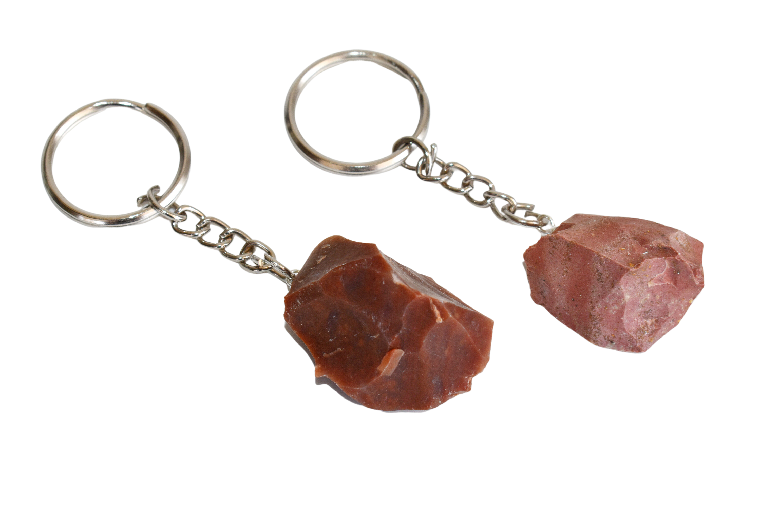 Red Jasper Key Chain, Gemstone Keychain Crystal Key Ring