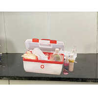 Medical Kit Large - Rigid Plastic, Different Available Sizes, White Color | Versatile Medical Kit For Comprehensive First Aid Needs