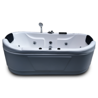 Intimate 6 ft x 3 ft Combi-Massage Bathtub
