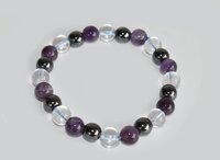 Aquarius Zodiac Bracelet Crystal Beaded Bracelet