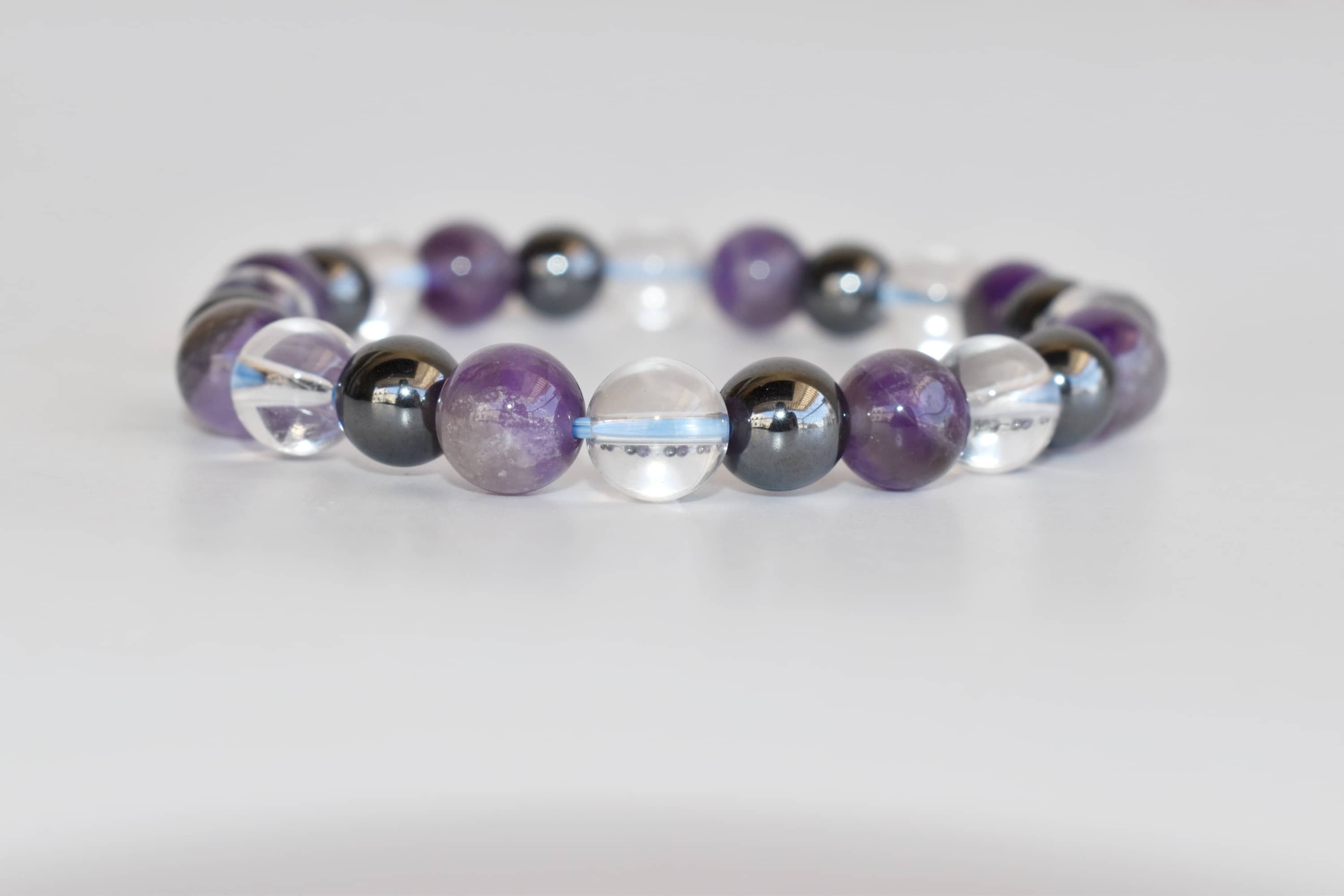 Aquarius Zodiac Bracelet Crystal Beaded Bracelet