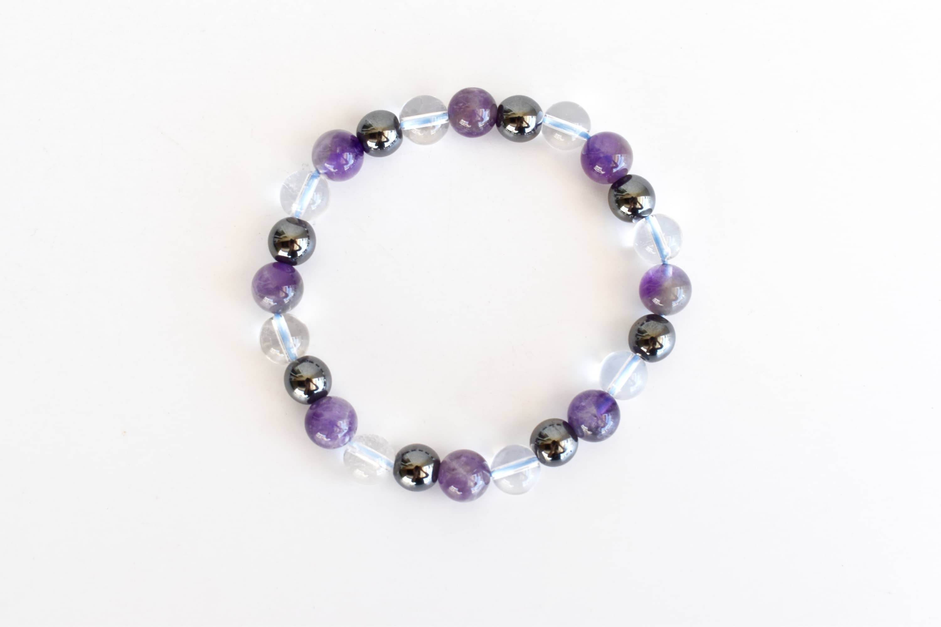 Aquarius Zodiac Bracelet Crystal Beaded Bracelet