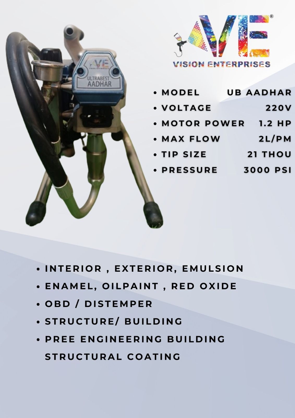 AIRLESS PAINTING MACHINE AADHAR