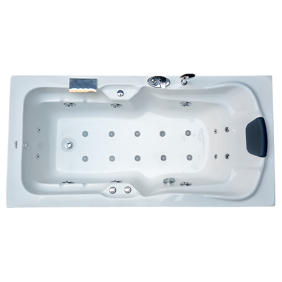 Elegant 6 ft x 3 ft Combi-Massage Bathtub