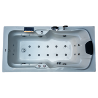 Elegant 6 ft x 3 ft Combi-Massage Bathtub