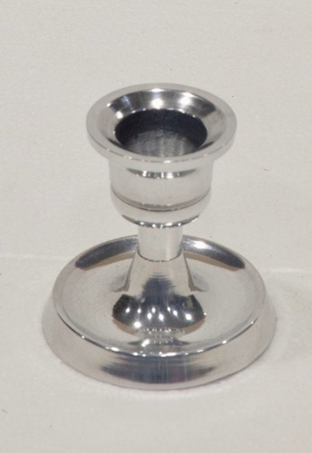 Aluminium Shiny Candle Holder With Coller