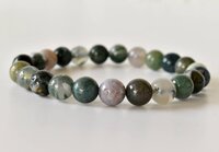 Fancy Jasper Bracelet Crystal Beaded Bracelet