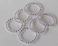 Aura Quartz Rainbow Moonstone Faceted Bracelet Crystal Beaded Bracelet