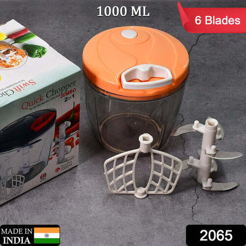 6 Blade 2in1 Manual Food Chopper,