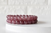 Pink Tourmaline Crystal Bracelet, Beaded Gemstone Bracelet