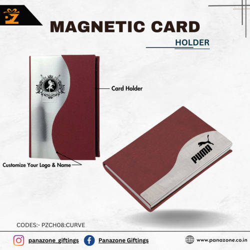 Premium Metal Stylish Executive Magnetic Card Holder