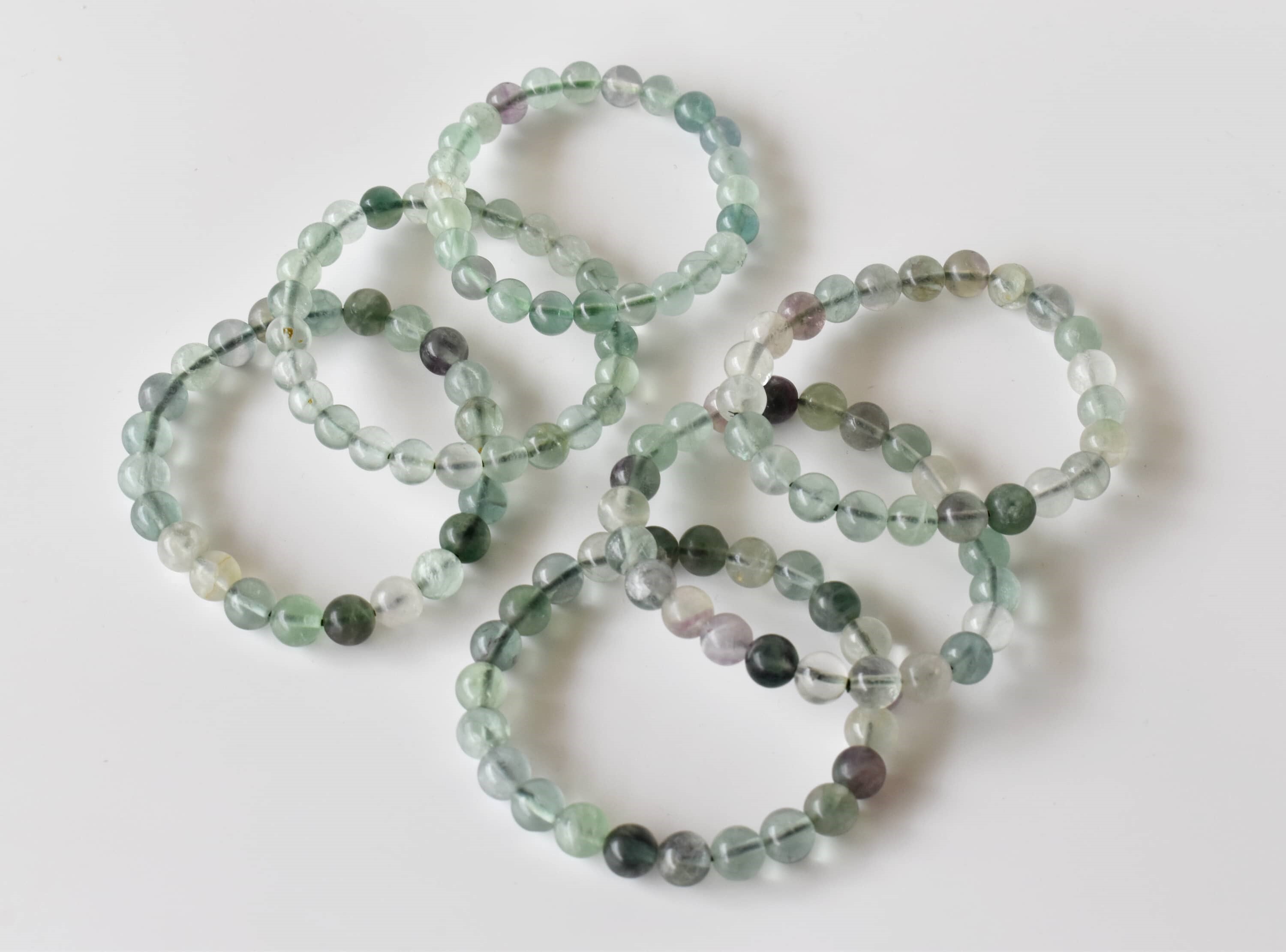 Green Fluorite Bracelet Crystal Beaded Bracelet