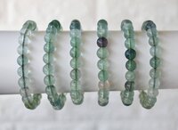 Green Fluorite Bracelet Crystal Beaded Bracelet