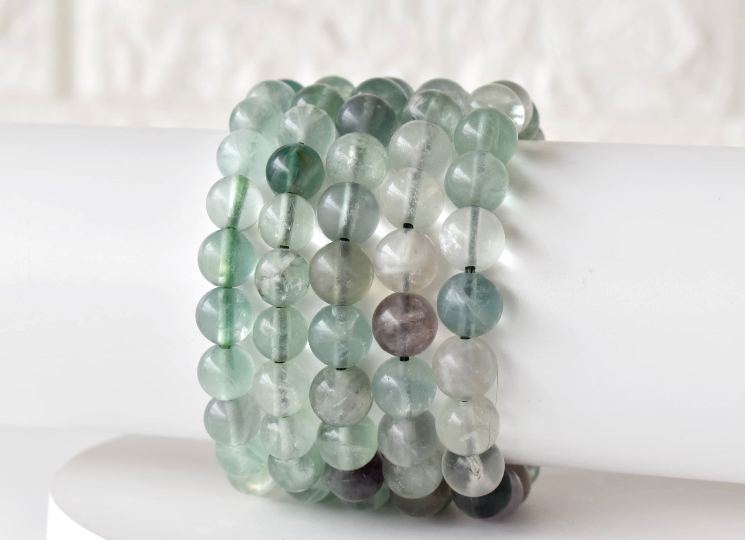 Green Fluorite Bracelet Crystal Beaded Bracelet