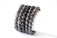 Black Obsidian Bracelet Crystal Beaded Bracelet