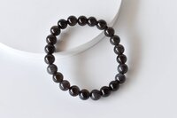 Black Obsidian Bracelet Crystal Beaded Bracelet