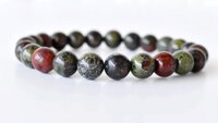 African Bloodstone Bracelet Crystal Beaded Bracelet