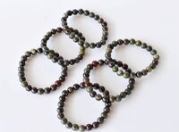 African Bloodstone Bracelet Crystal Beaded Bracelet