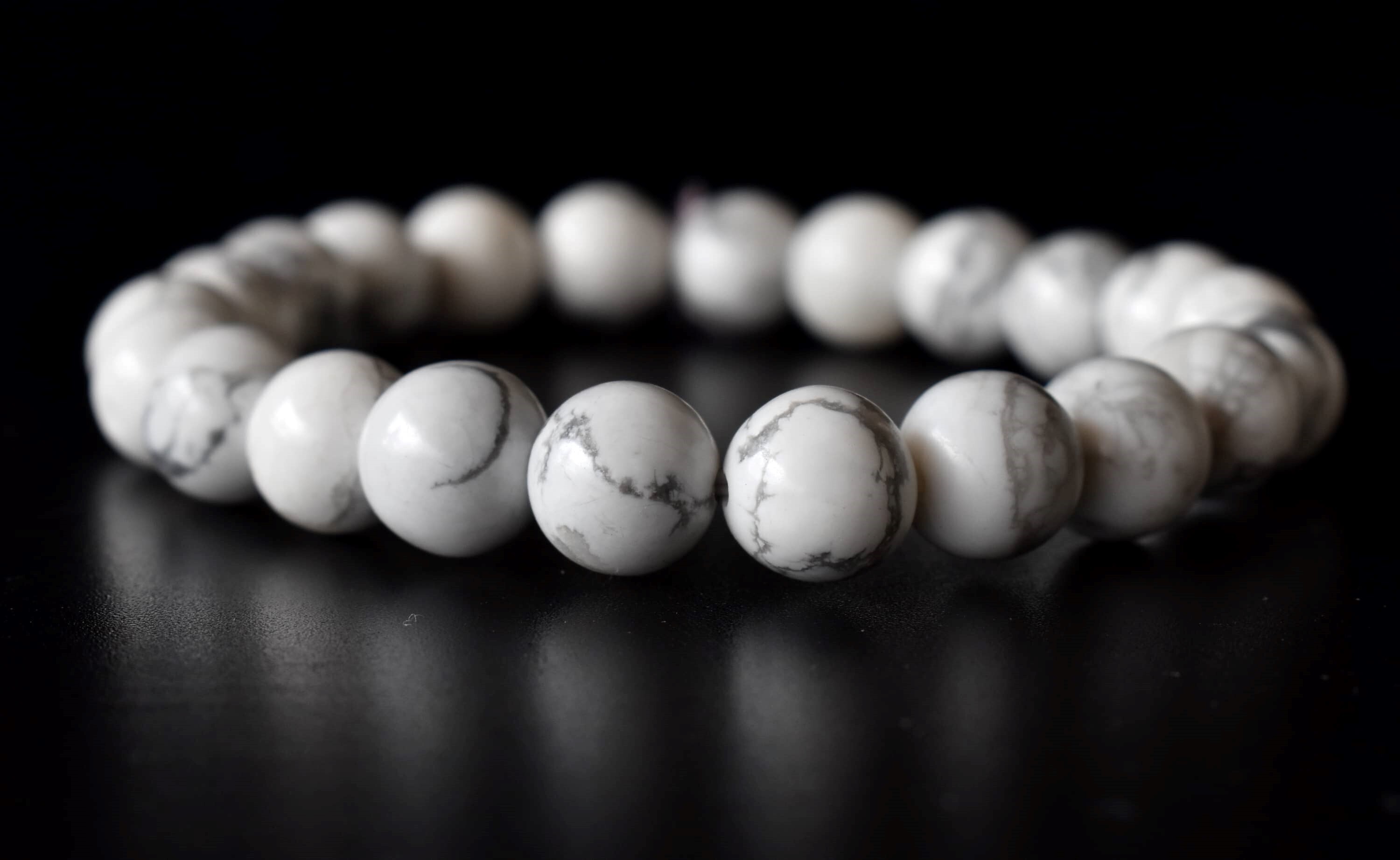 Howlite Bracelet Crystal Bracelet