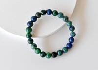 Azurite Malachite Bracelet Crystal Beaded Bracelet