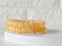 Honey Calcite Bracelet Crystal Beaded Bracelet