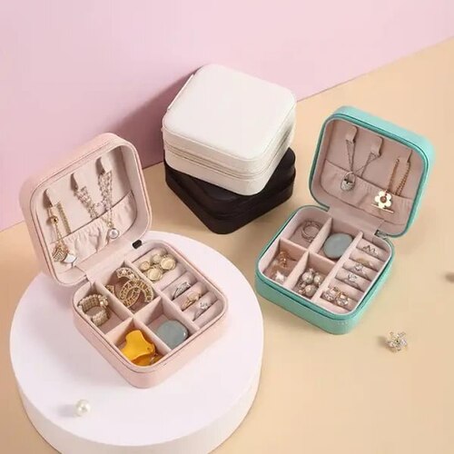 MINI JEWELLERY TRAVEL LEATHER CASE