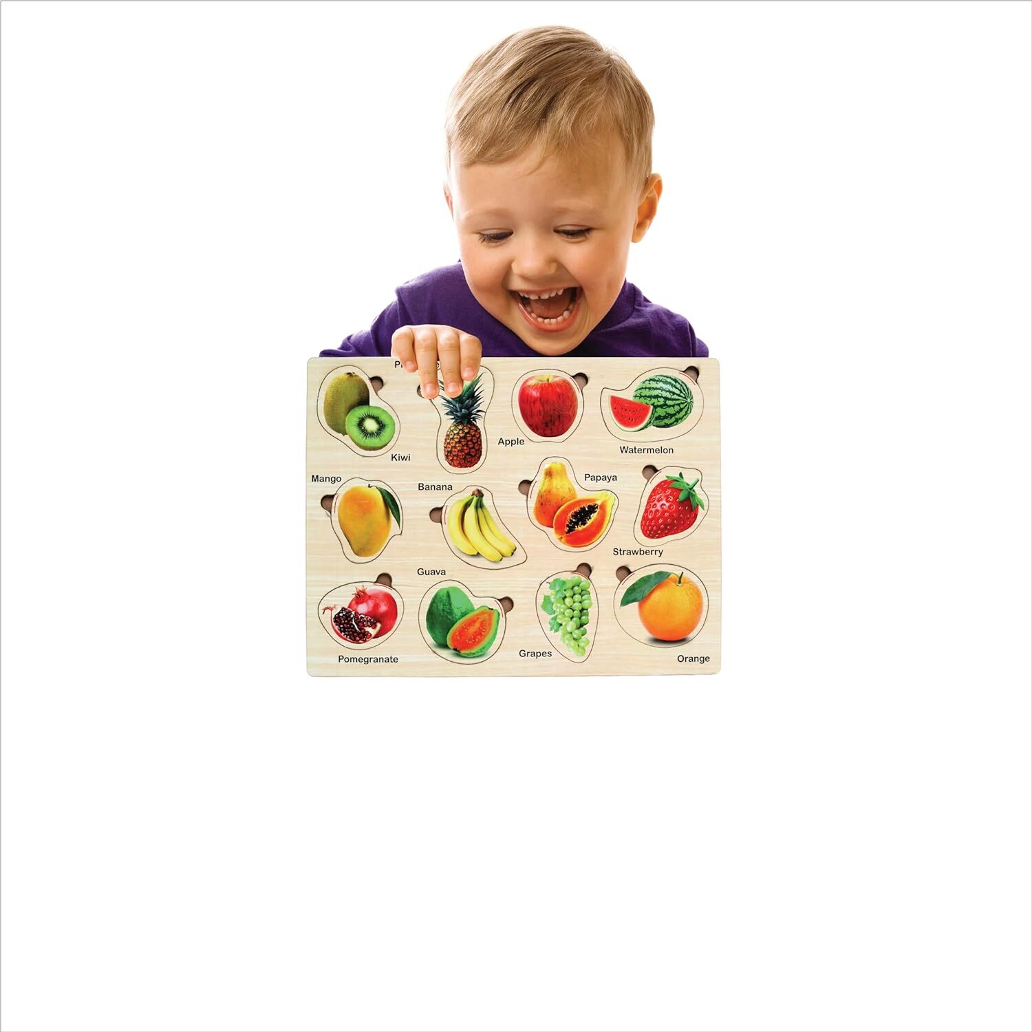 WOODEN FRUITS SHAPES PUZZLE