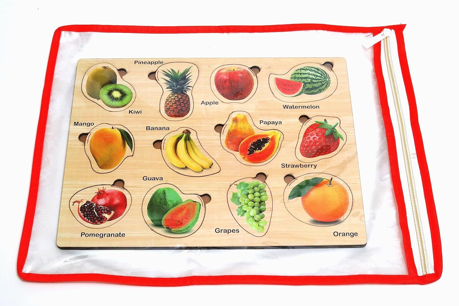 WOODEN FRUITS SHAPES PUZZLE