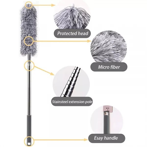 MICROFIBER CLINING FAN DUSTER