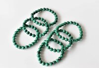 Malachite Bracelet Crystal Beaded Bracelet