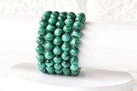 Malachite Bracelet Crystal Beaded Bracelet