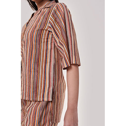 Multi Color Striped Nightsuit