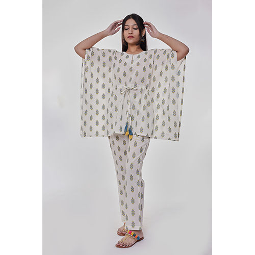 Kaftan Off White Co-ord Set