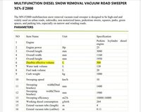 Self Propelled Diesel Operated Road Cleaning Machine