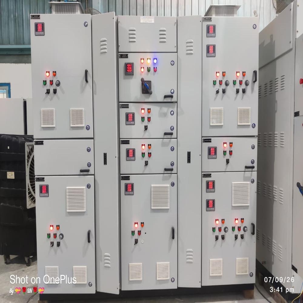 VFD Control Panel - Durable Metal Base, 220-440 Volt Rated Voltage, Red Powder Coated Finish, Warranty Included