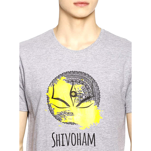 Grey Round Neck T-Shirts