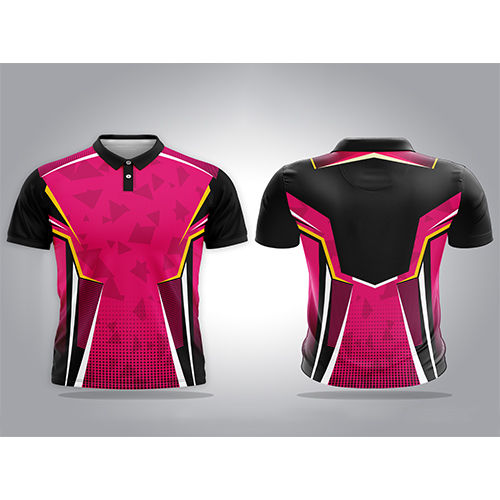 Collar Sublimation T-Shirts - Age Group: Adult