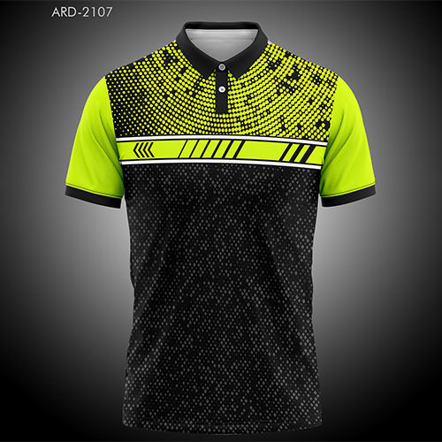 Multicolor Ard-2107 Collar Sublimation T-Shirts