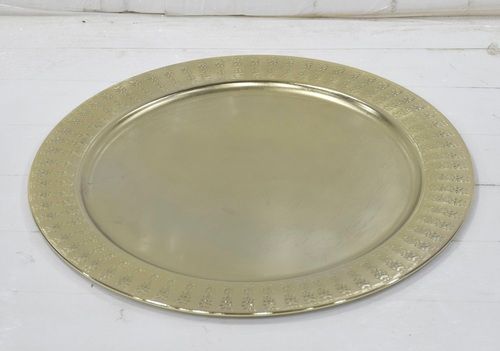 Iron Charger Plate Gold Ptd