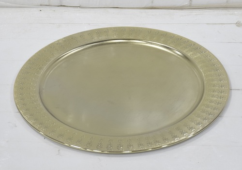 Iron Charger Plate Gold Ptd