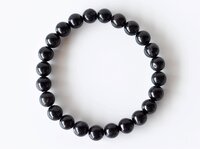 Black Tourmaline Bracelet Crystal Beaded Bracelet