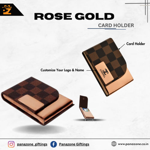 Pocket Size Rose Gold Card Holder