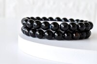 Black Onyx Bracelet Crystal Beaded Bracelet