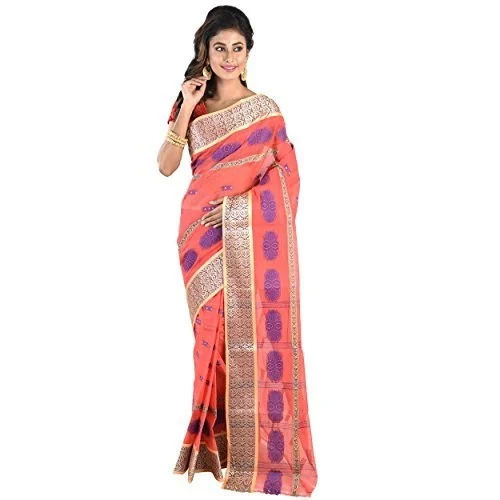 Different Available 100% Pure Cotton Tant Saree